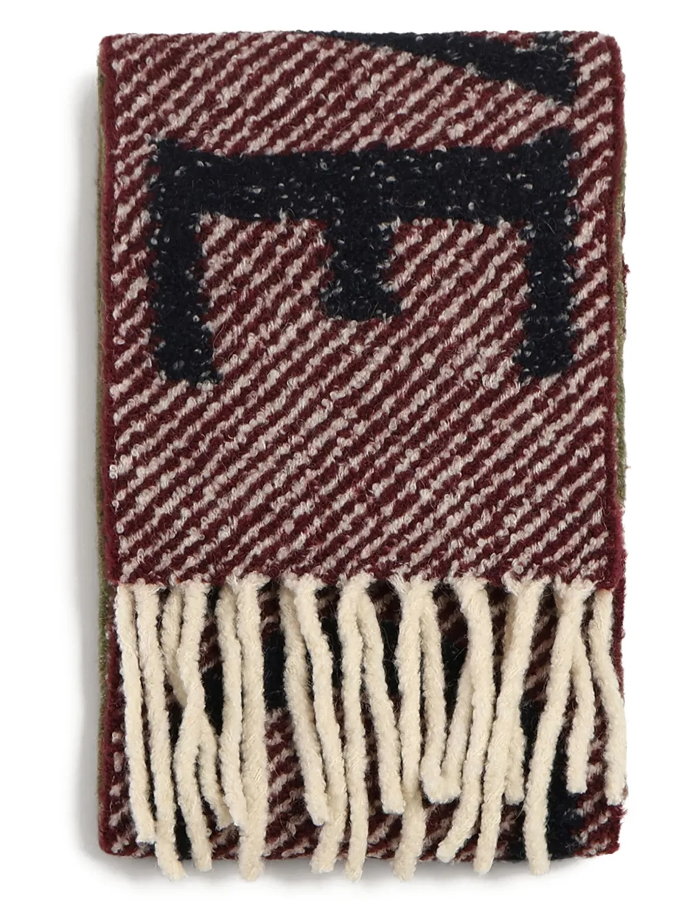 LOEWE fringed scarf | Red | Image 1