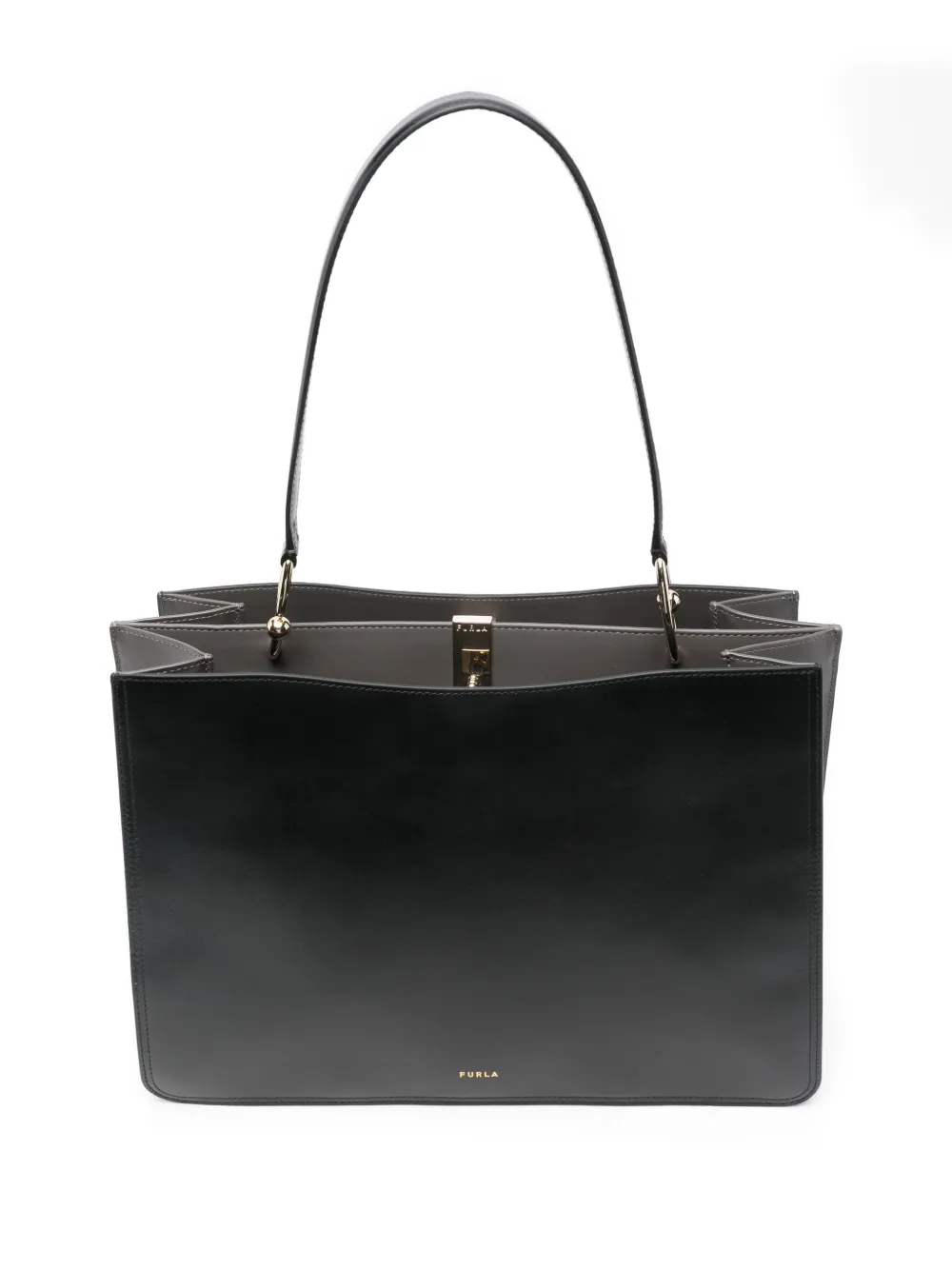 Furla Grote Nuvola shopper Zwart
