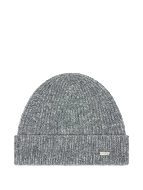 TOM FORD logo-plaque beanie hat