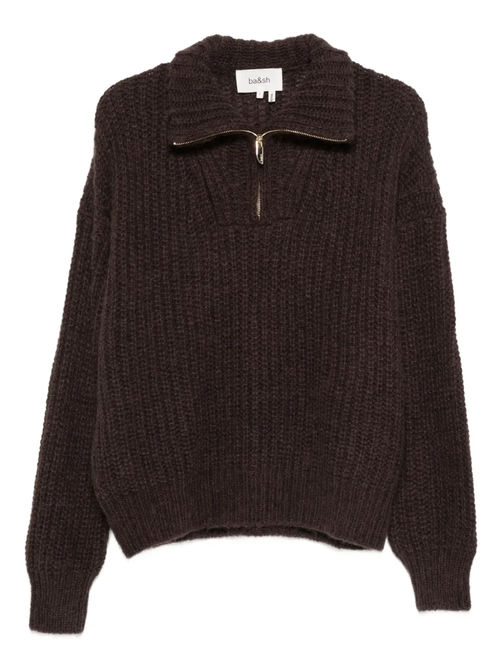 Ba&Sh Beltane zip sweater | Braun | Image 1