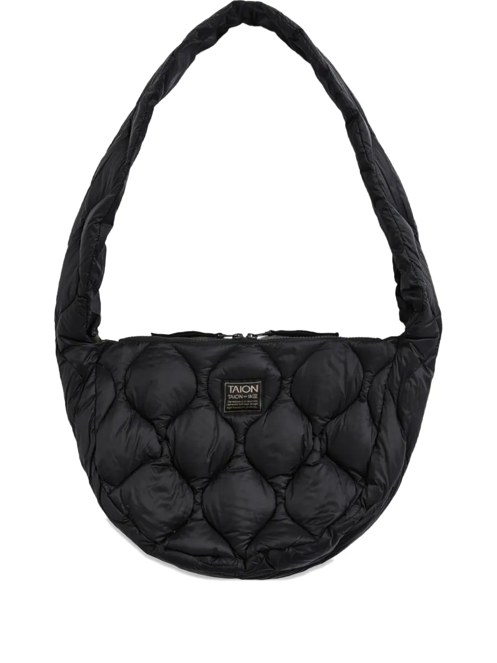 Taion Military Down Shoulder Bag In Black