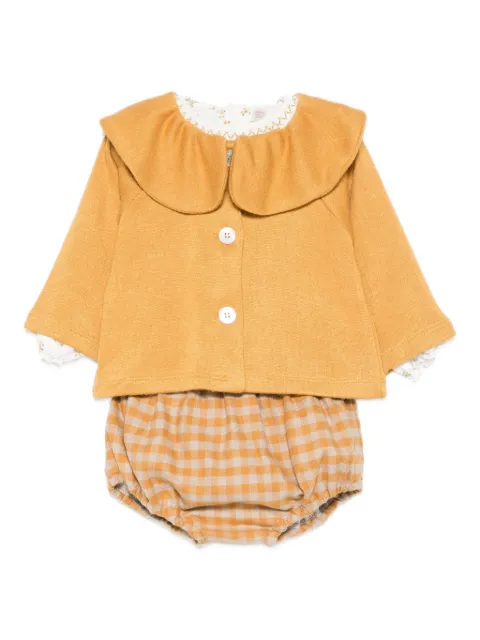 La Stupenderia check-pattern shorts set