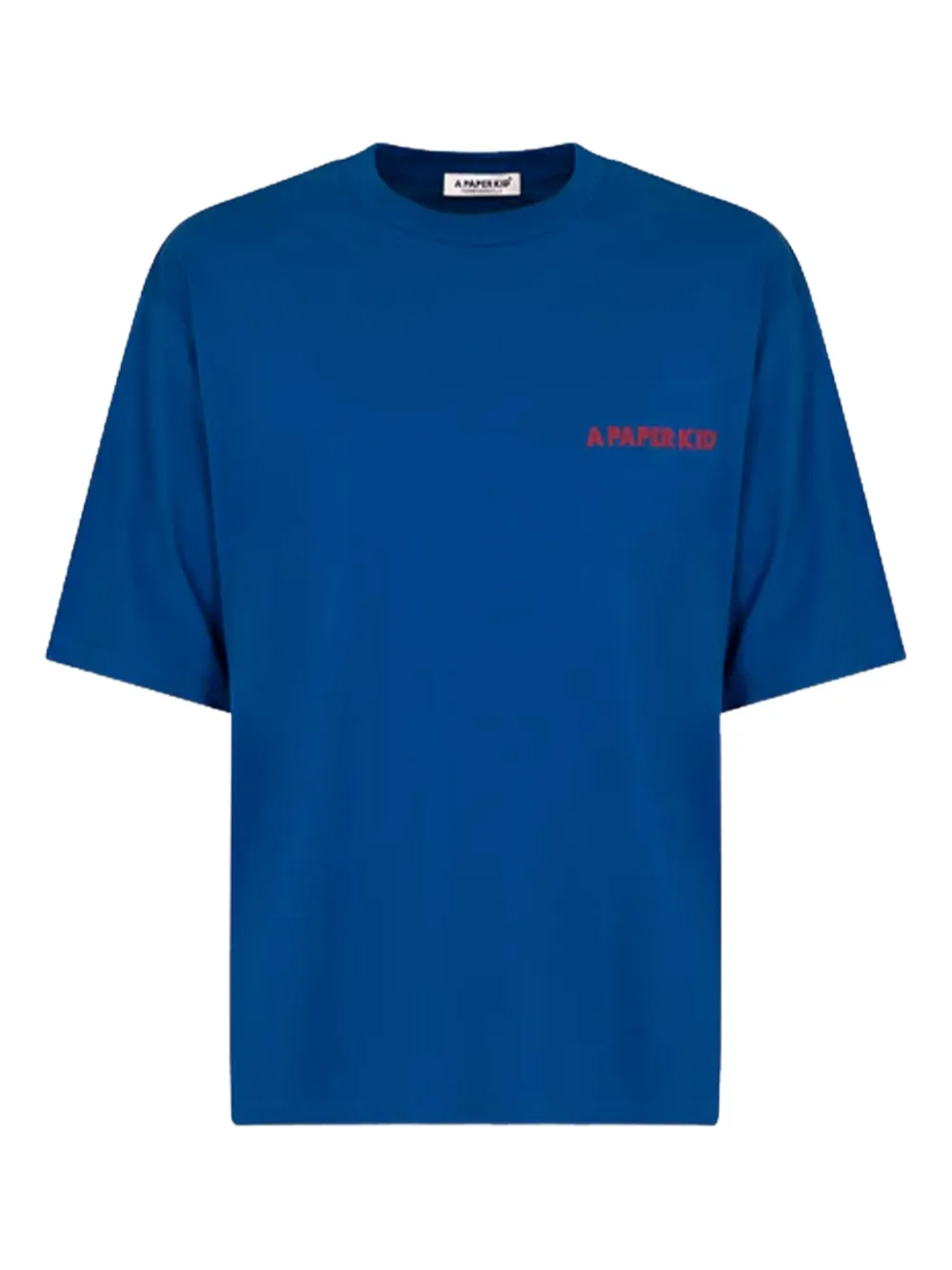 A Paper Kid logo-print cotton T-shirt | Blue | Image 1