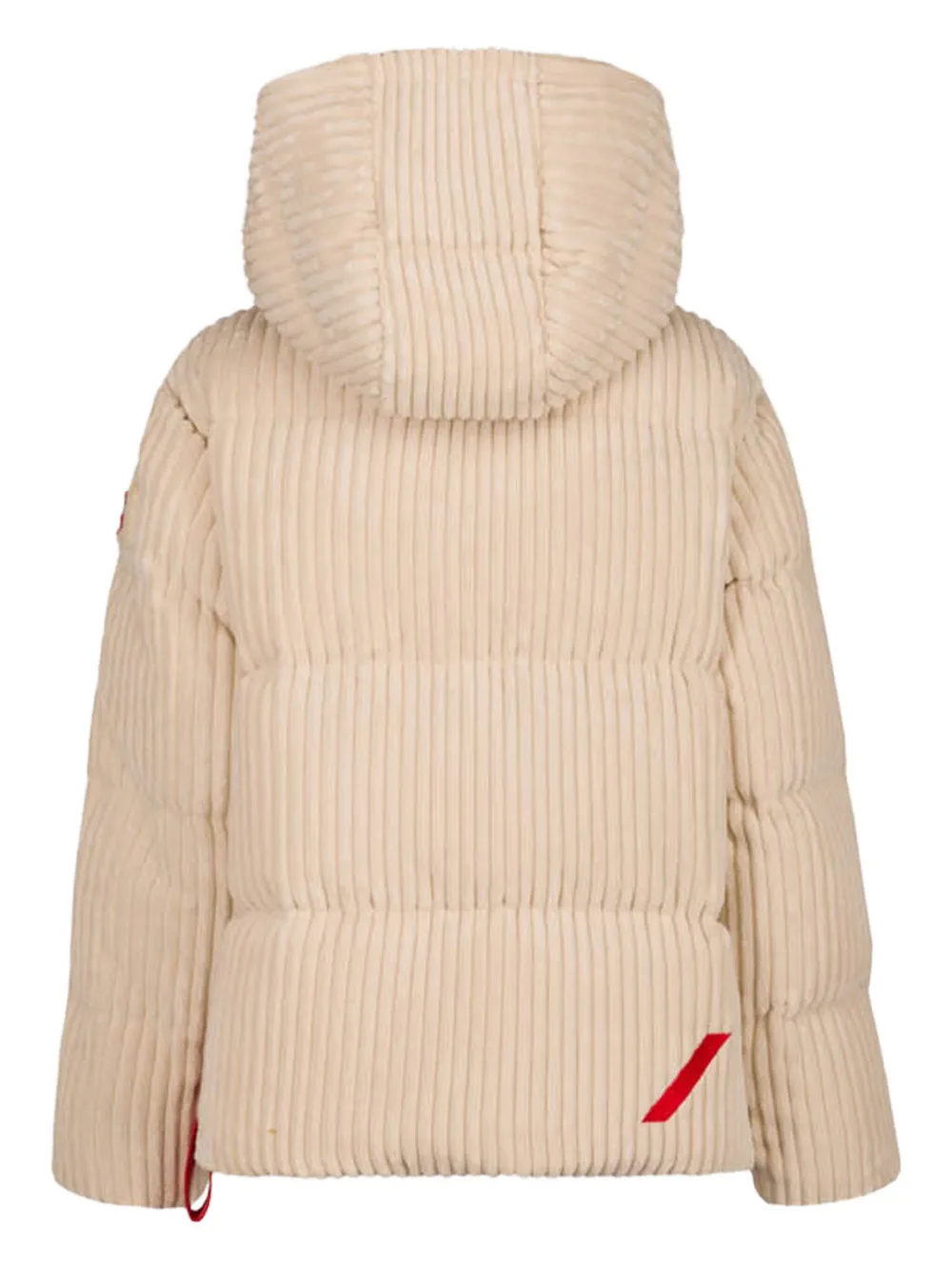 After Label Kipnuk Hooded Corduroy Jacket In Brown