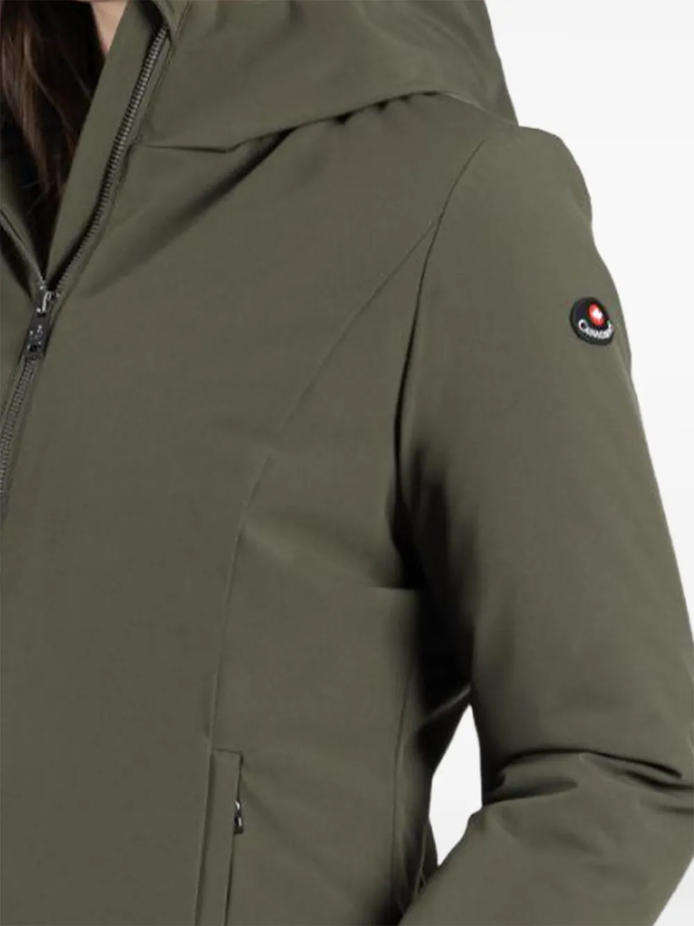 Canadiens Kate Hooded Coat In Green