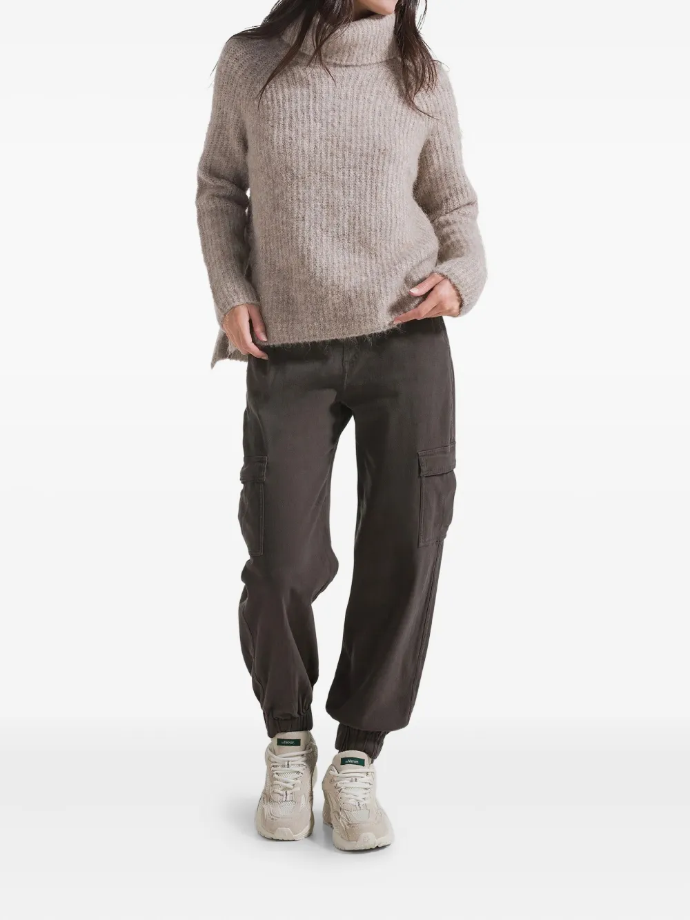 Deha Gabardine Cargo Pants In Green