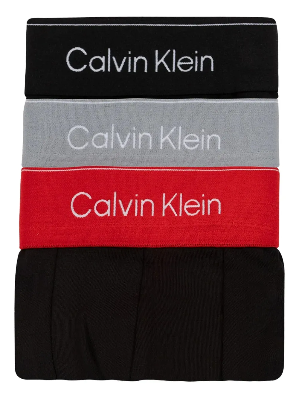 Calvin Klein Logo-waistband Boxers (pack Of Three) In Black