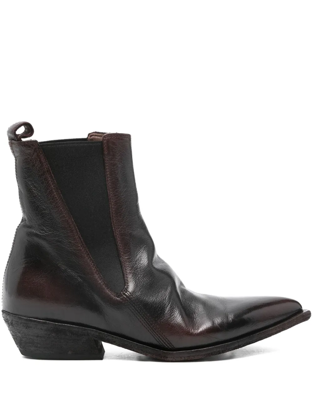 Officine Creative Pointed-toe Ankle Boot In Brown