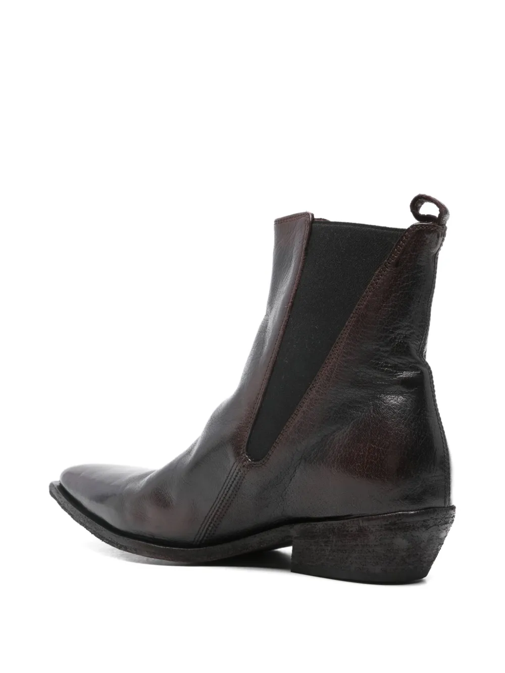 Officine Creative Pointed-toe Ankle Boot In Brown