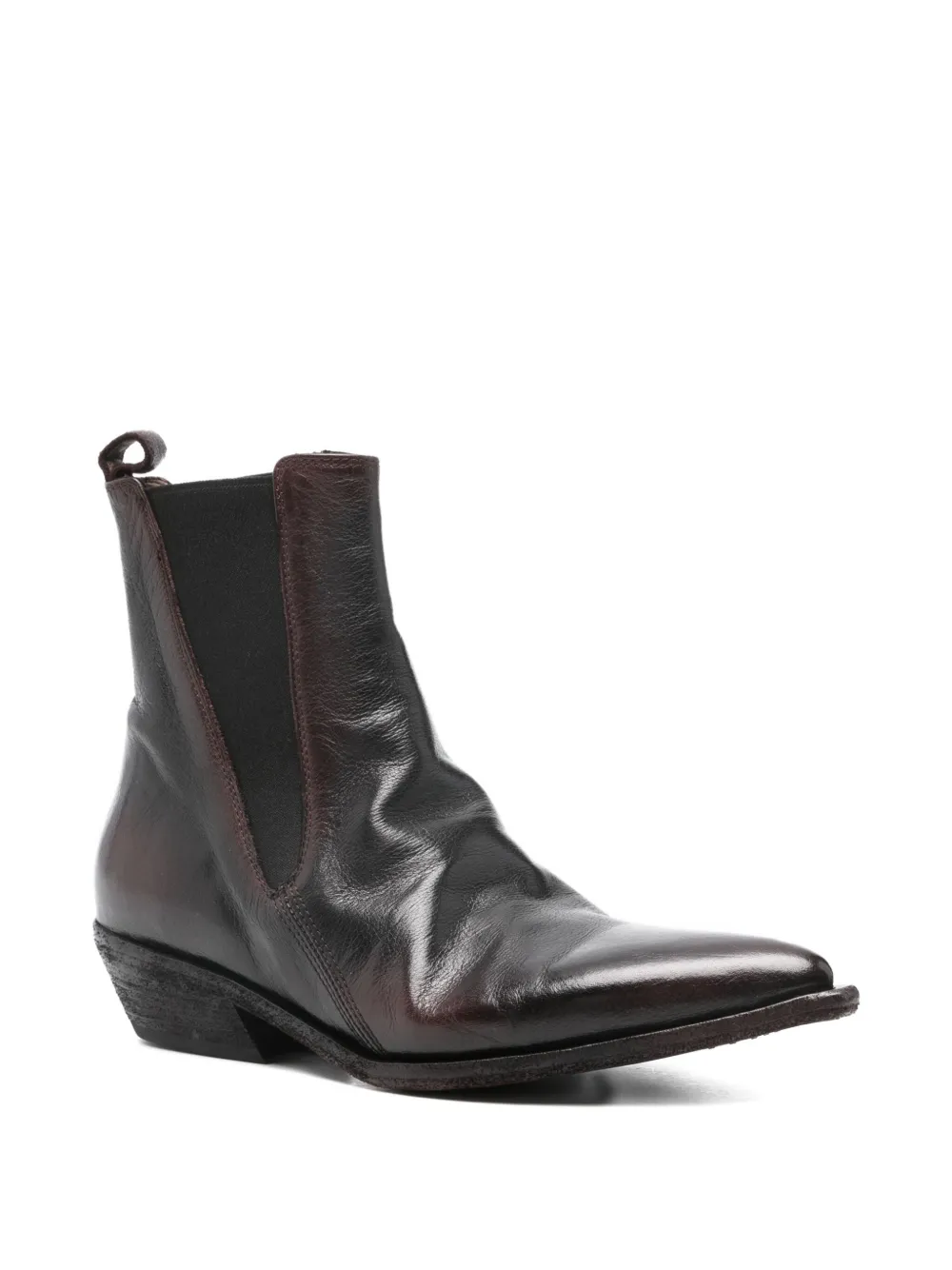 Officine Creative Pointed-toe Ankle Boot In Brown