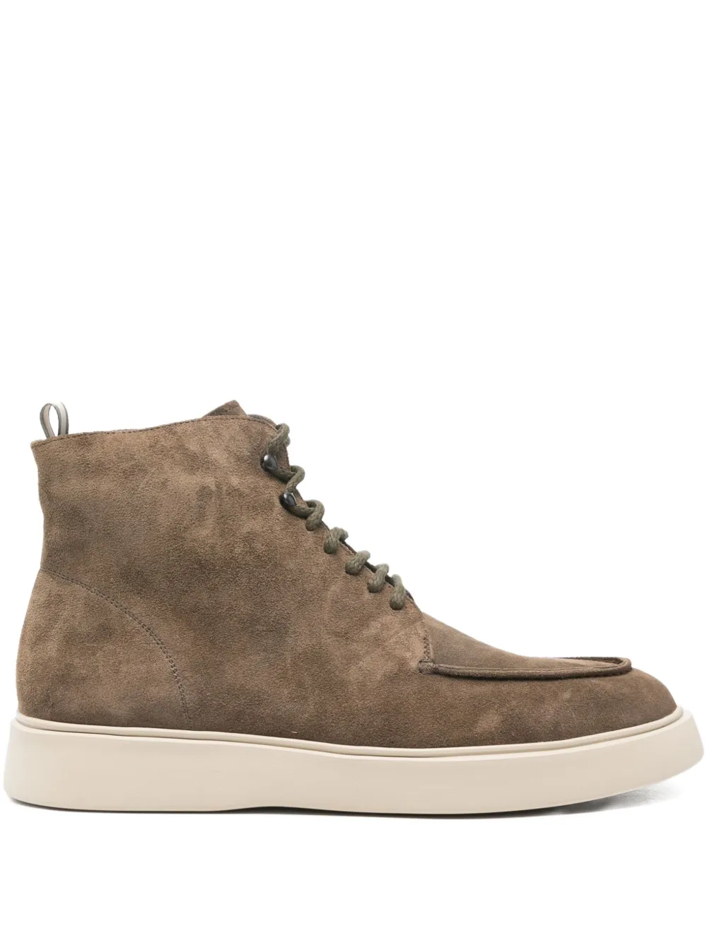 Officine Creative Frame 002 suède enkellaarzen Bruin