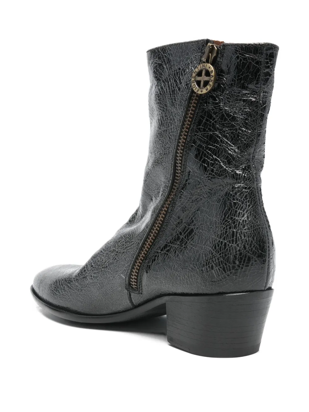 FIORENTINI + BAKER Matt zip-up boots Zwart