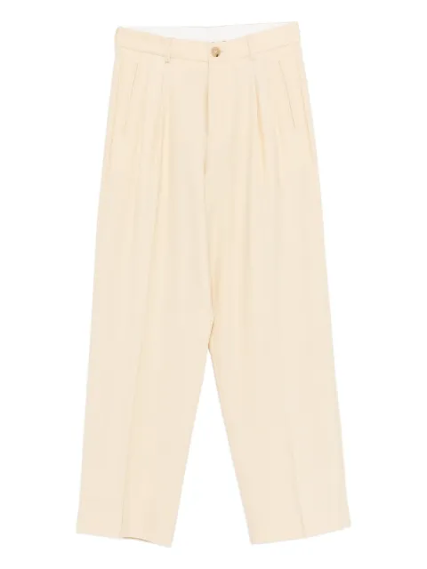 SOLOTRE pleat-detail trousers