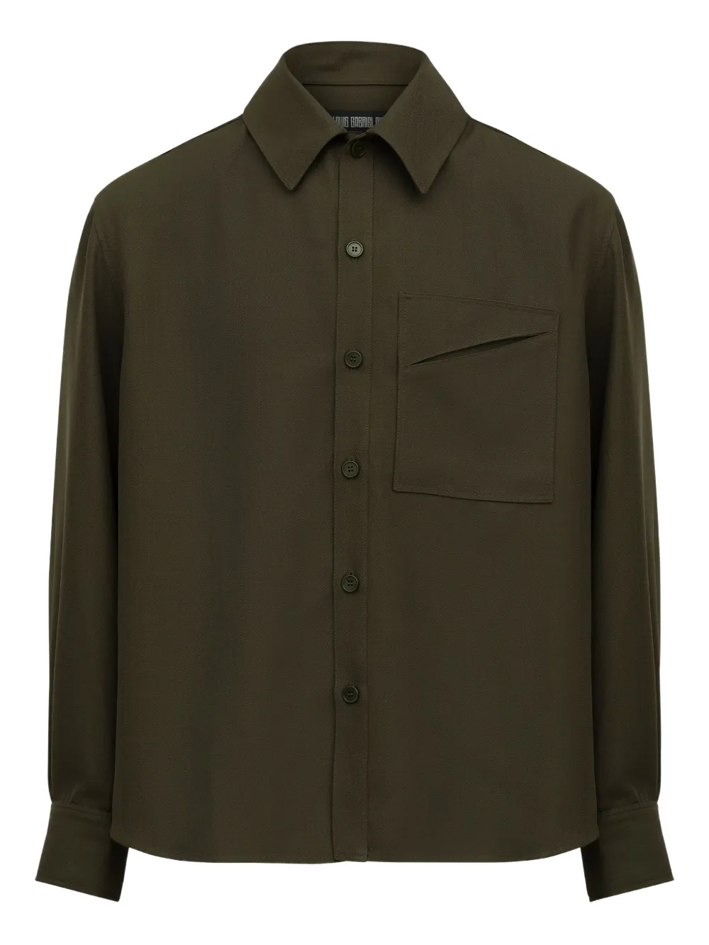 Lgn Louis Gabriel Nouchi Signature Pocket Shirt In Green