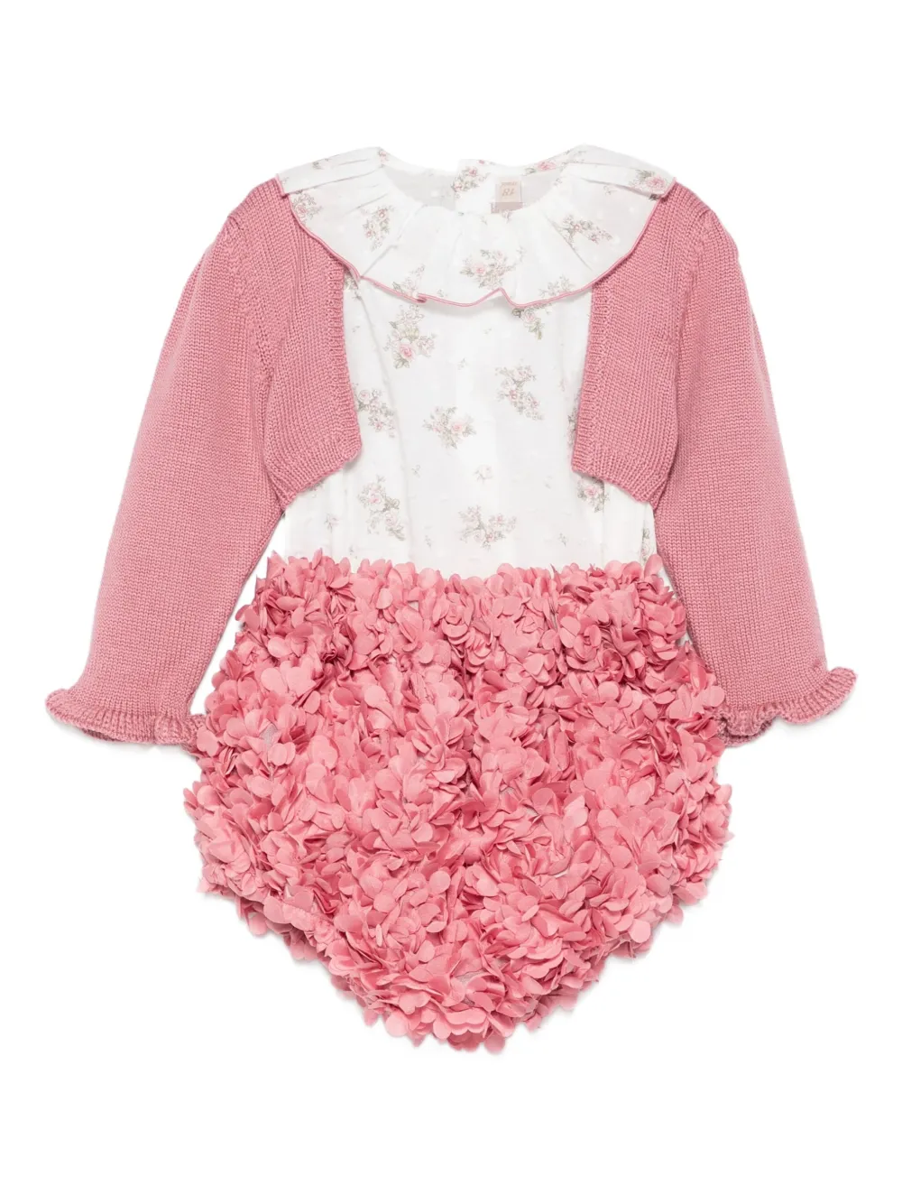 La Stupenderia petal-embellished shorts set | Pink | Image 1