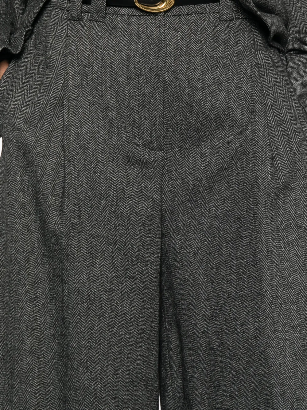 Solotre Pleated Shorts In Gray
