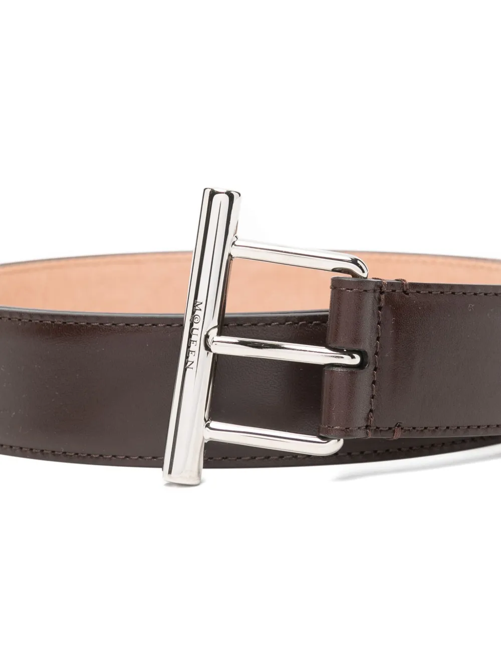 Alexander McQueen T-bar leather belt | Image 2