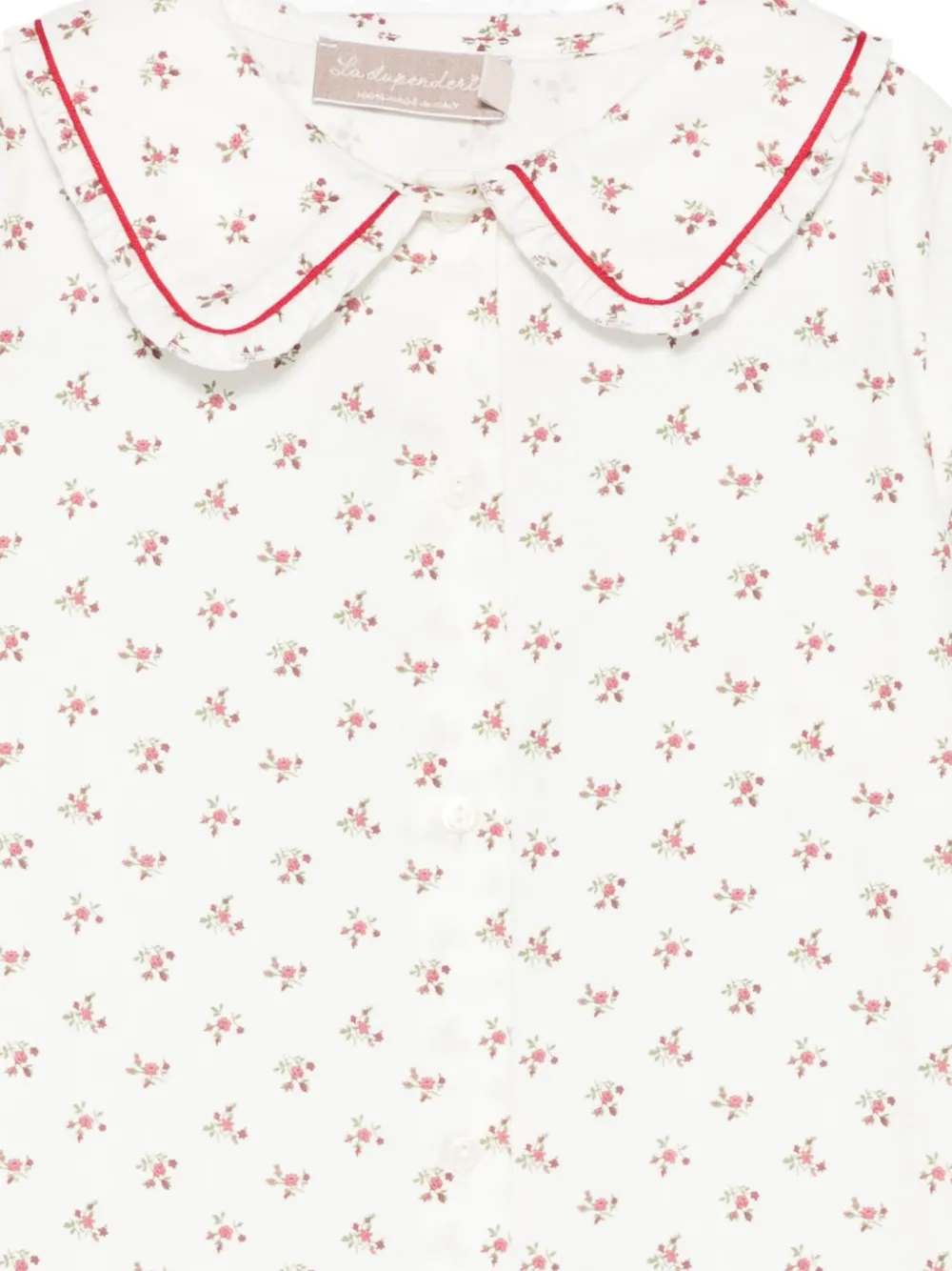 La Stupenderia Shirt met bloemenprint Beige