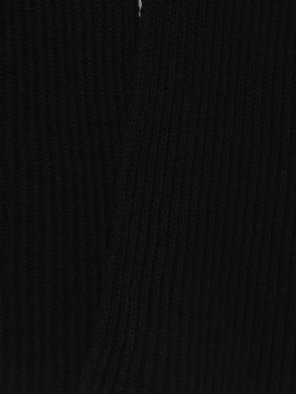 SOLOTRE rib-knit scarf - Zwart