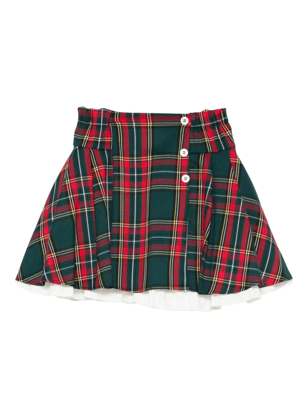 La Stupenderia check-pattern skirt | Red | Image 1