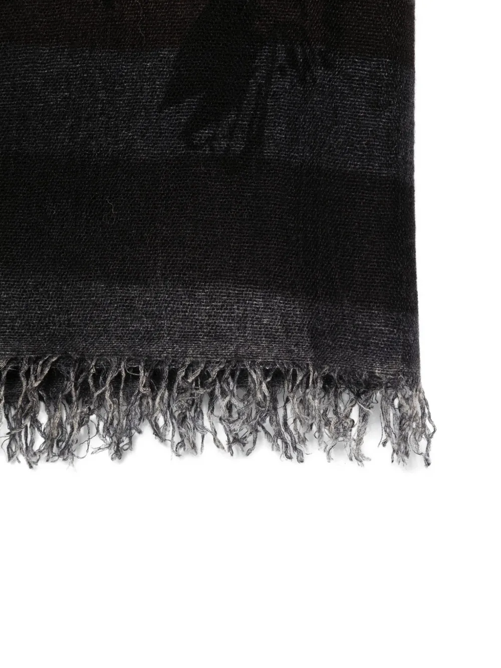 Faliero Sarti Sjaal met bloemenprint Zwart