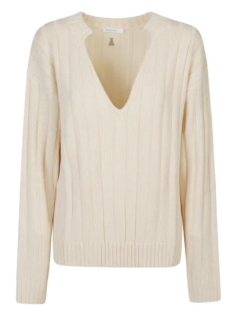 Patrizia Pepe V-neck ribbed sweater 