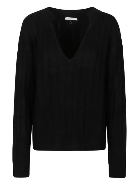 Patrizia Pepe — V-neck ribbed sweater