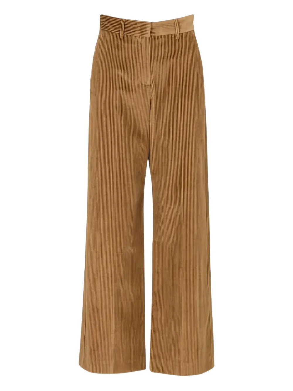 Weekend Max Mara Corduroy Wide-leg Trousers In Brown