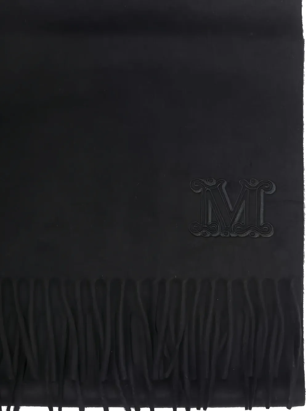 Max Mara Wsdalia Logo-detail Scarf In Black