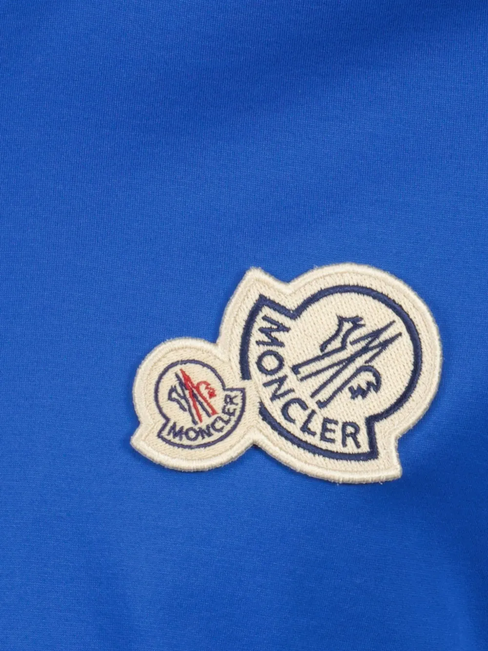 Moncler T-shirt met logopatch Blauw