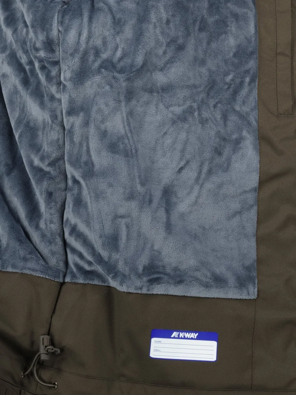 K-Way Jacko twill windjack met capuchon Groen