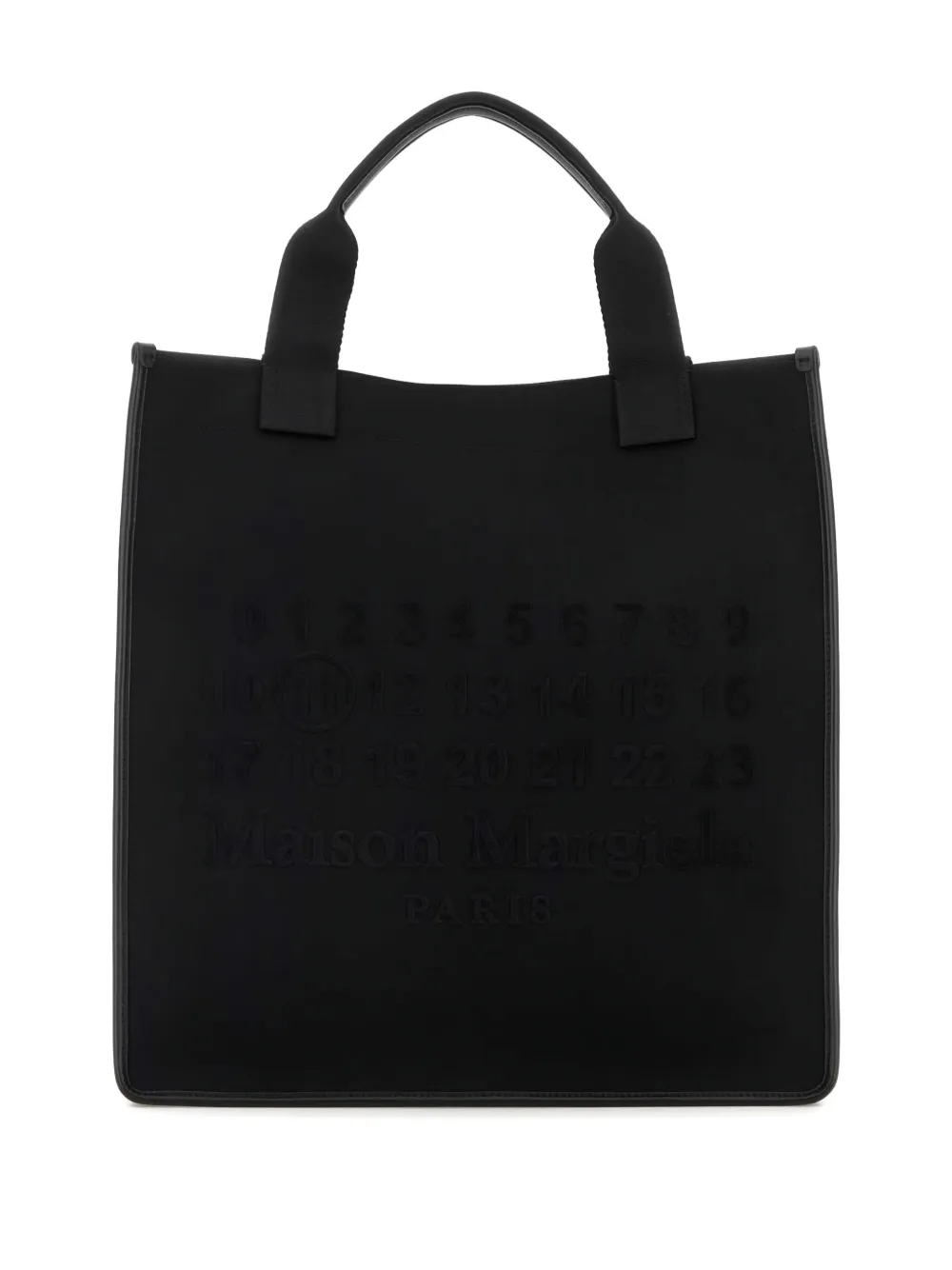 Maison Margiela Rectangular Shopping Bag Top Handles In Black
