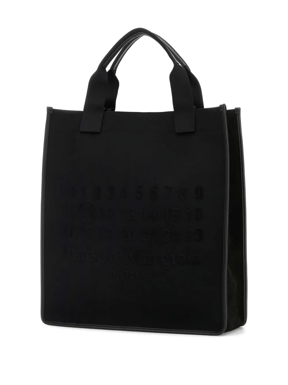 Maison Margiela Rectangular Shopping Bag Top Handles In Black