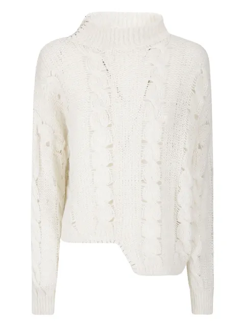 Handmade Cecile cable-knit sweater