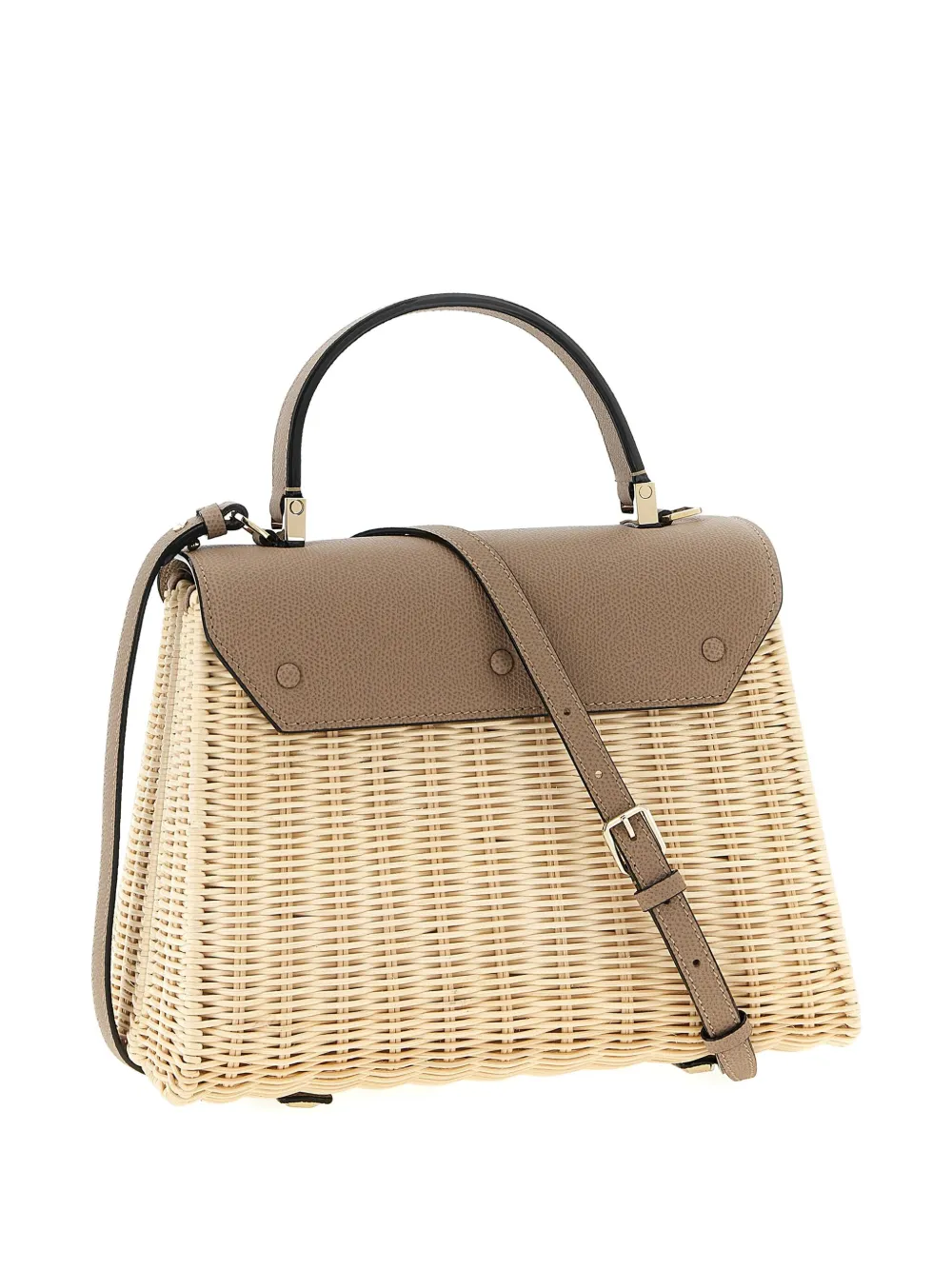 Valextra Medium Iside Vimini gevlochten handtas - Beige