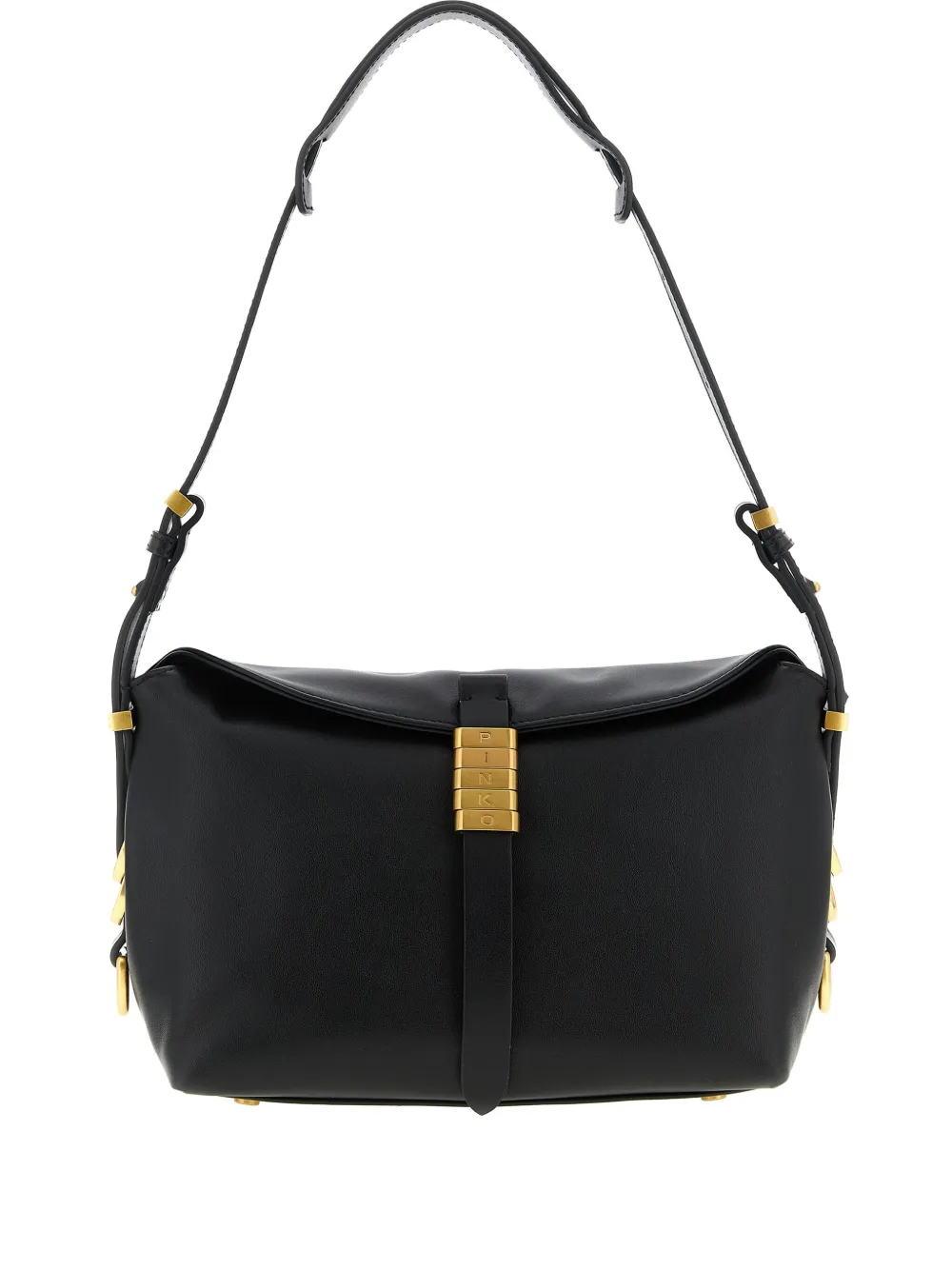 Pinko Saddle Baguette Small Shoulder Bag In Black