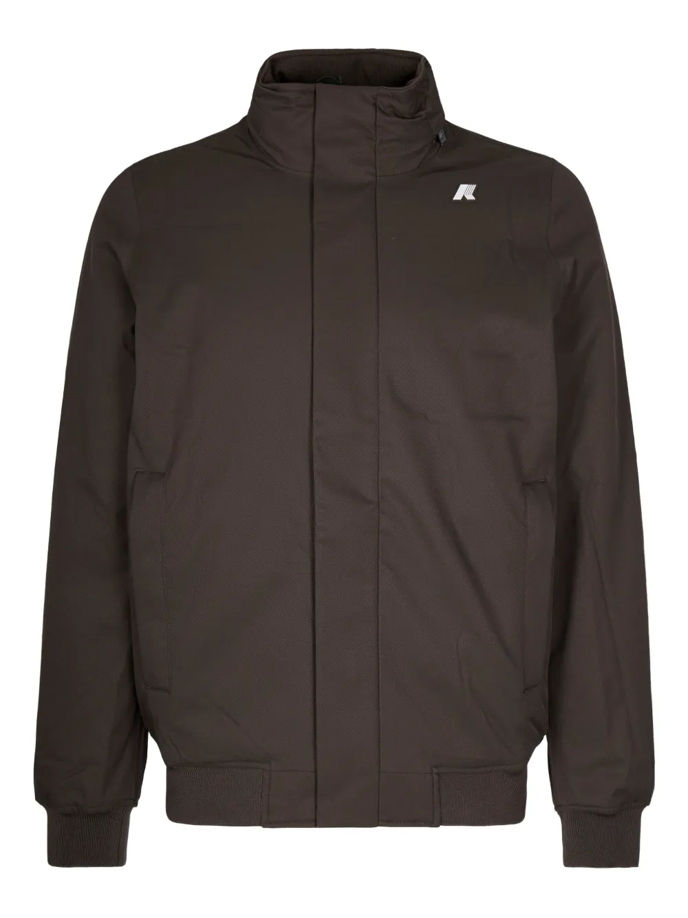 K-Way logo-patch jacket | marron | Image 1