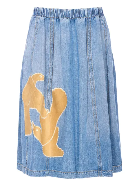 Marni appliqué-detail midi skirt