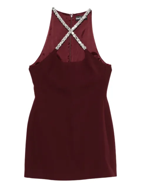 David Koma crystal-embellished halterneck dress