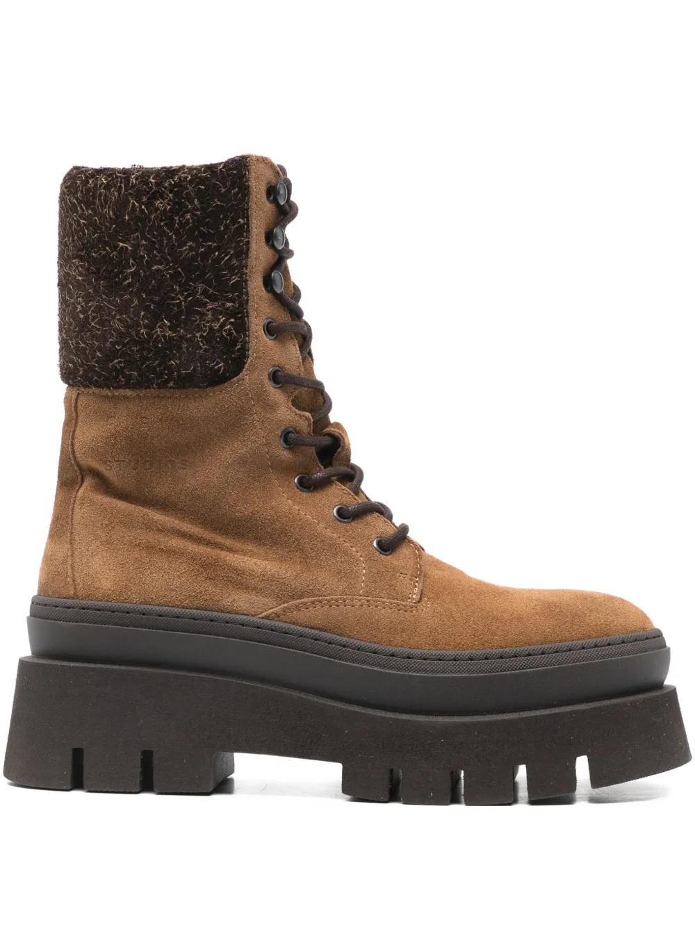 Copenhagen panelled boots - Marrone