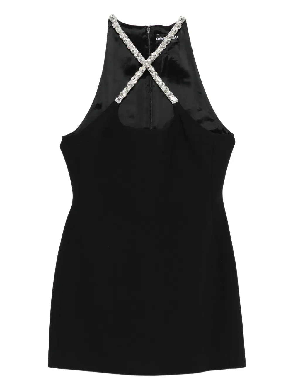 David Koma crystal-embellished halterneck dress | Black | Image 1