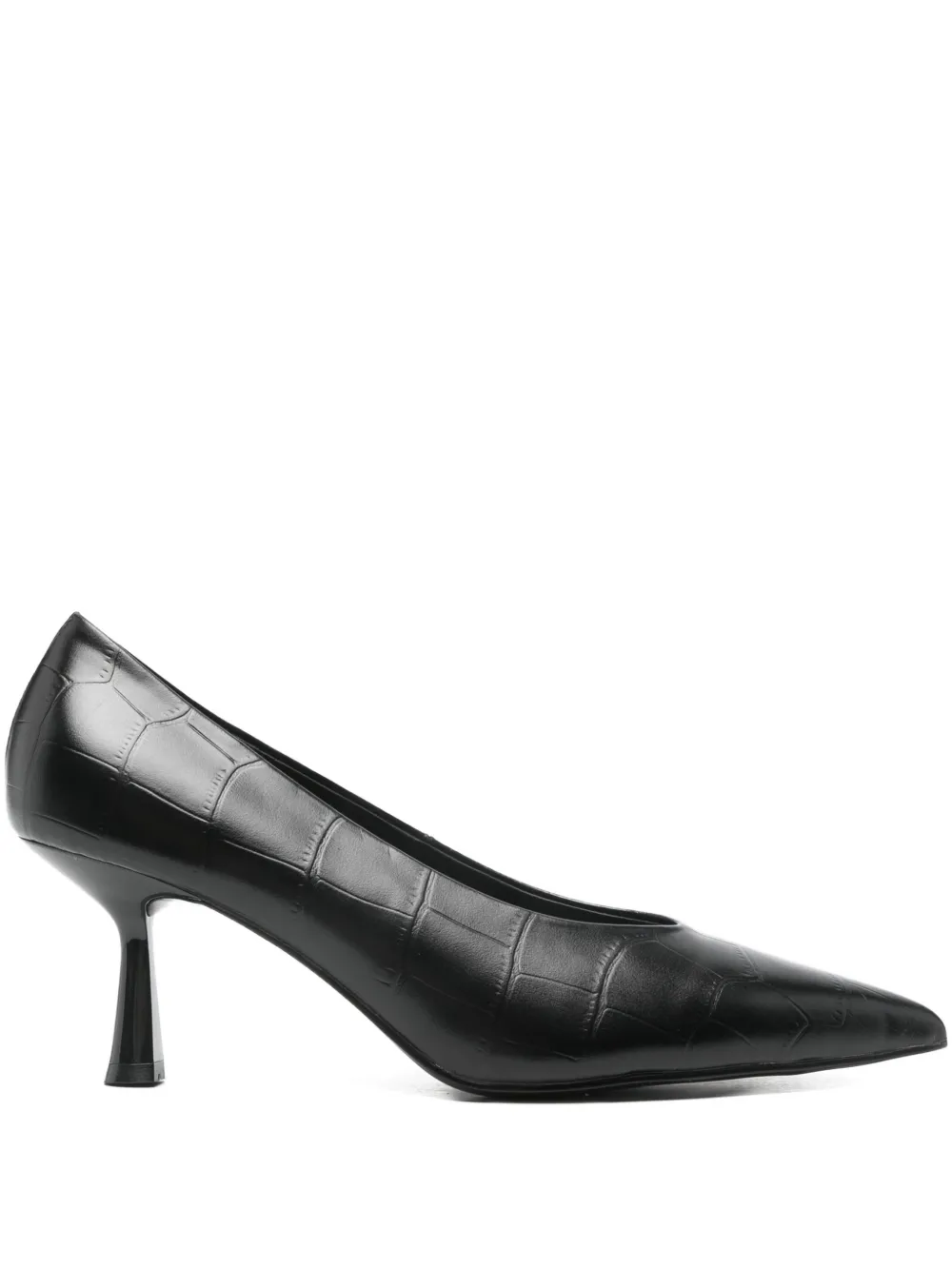 Bibi Lou 70mm pointed textured pumps | Black | Image 1