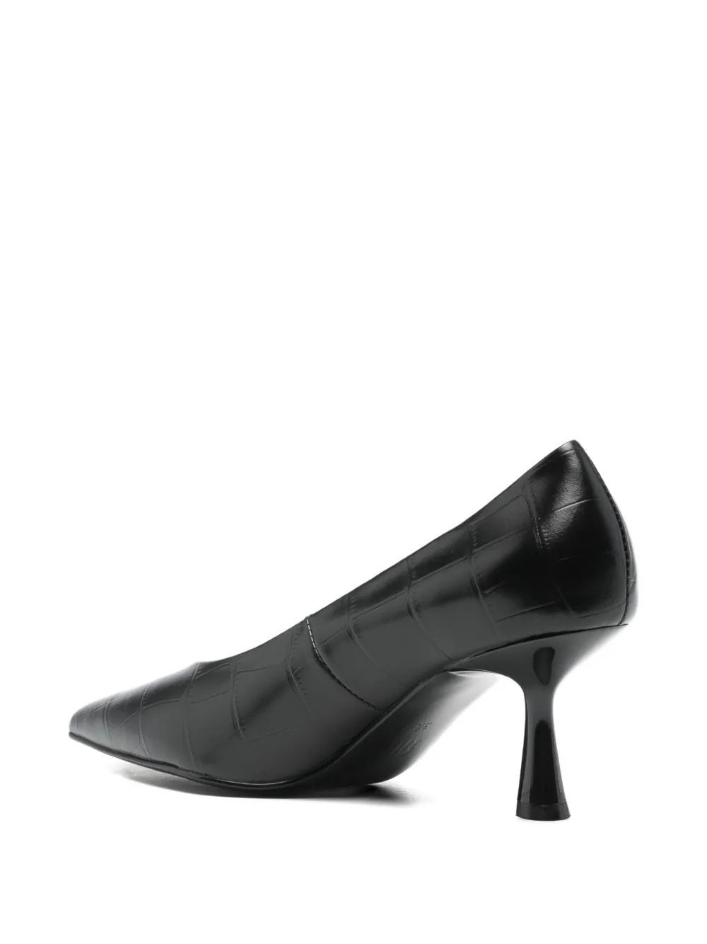 Bibi Lou 70 mm pumps met puntige neus en textuur Zwart