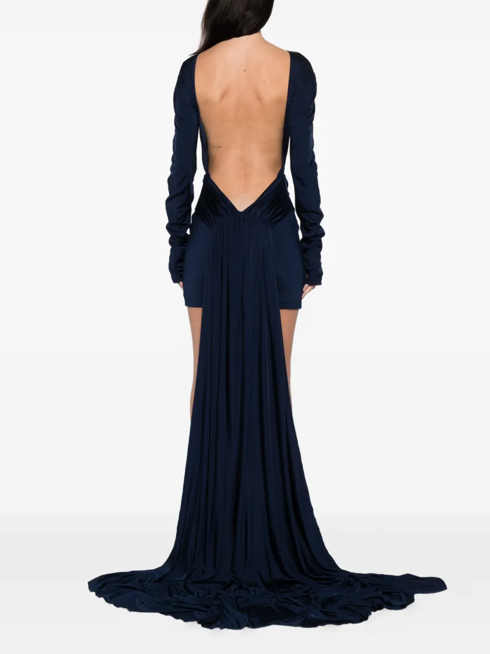 David Koma Knot-detail Dress In Blue