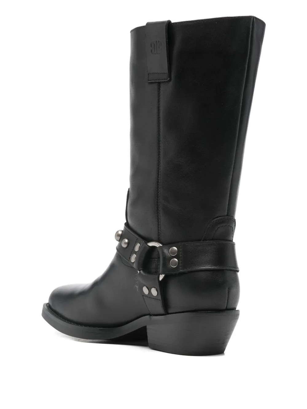 Bibi Lou 45mm Ananda Studded Harness Boots In Black