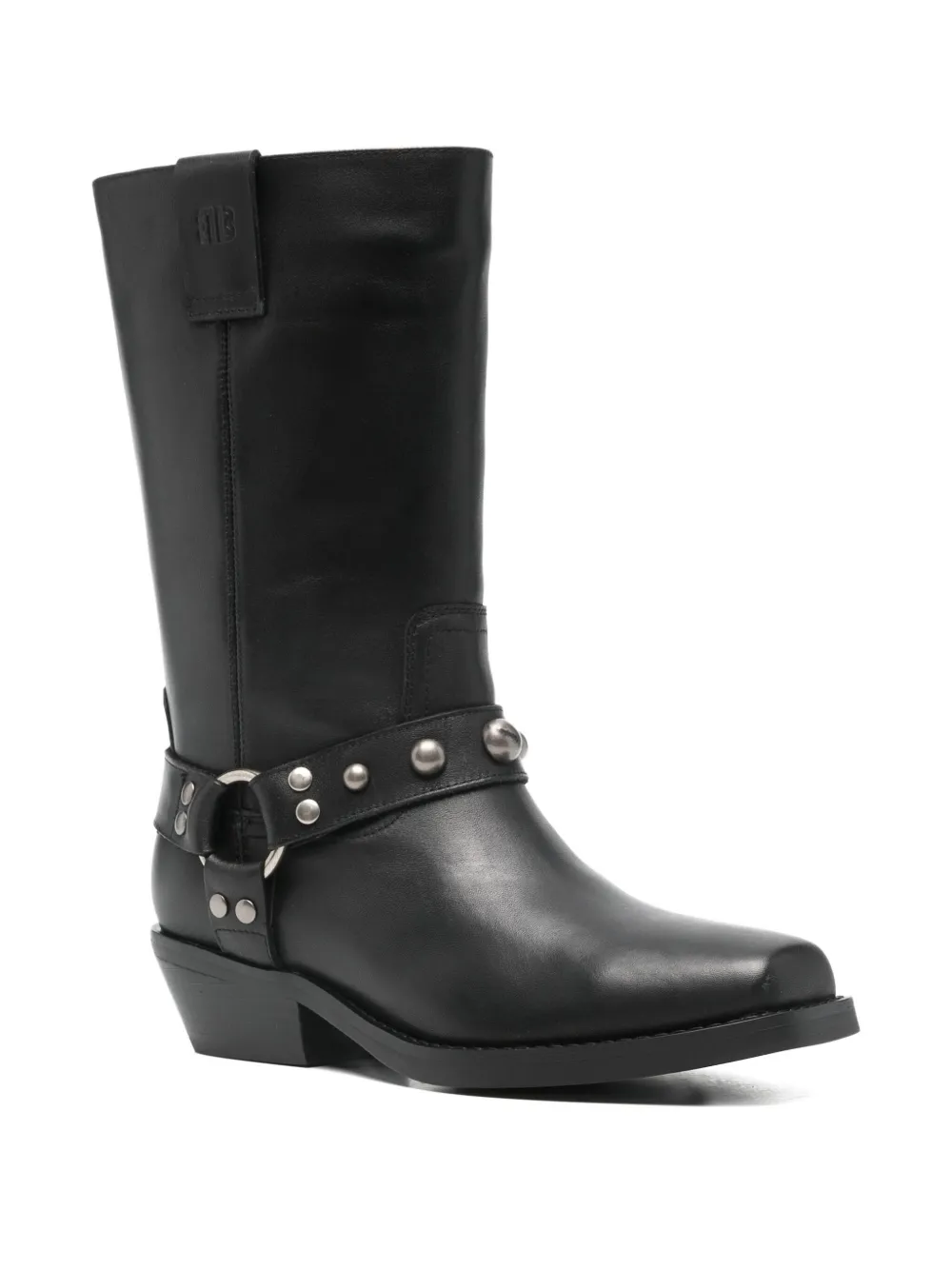 Bibi Lou 45mm Ananda Studded Harness Boots In Black