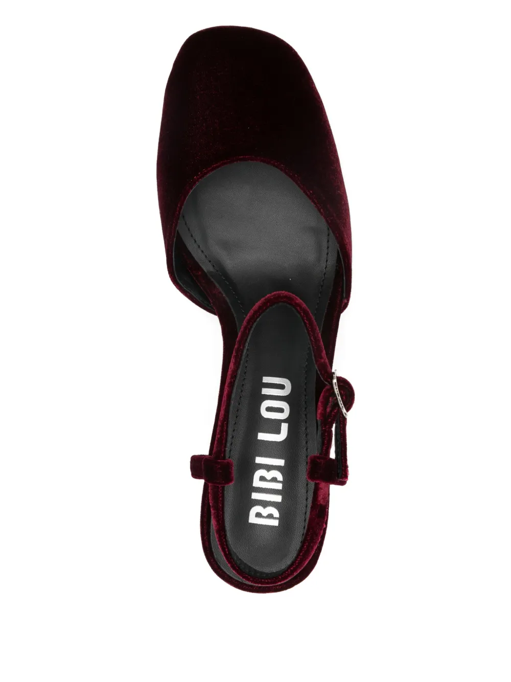 Bibi Lou 80 mm sandalen met enkelbandje en hak Rood