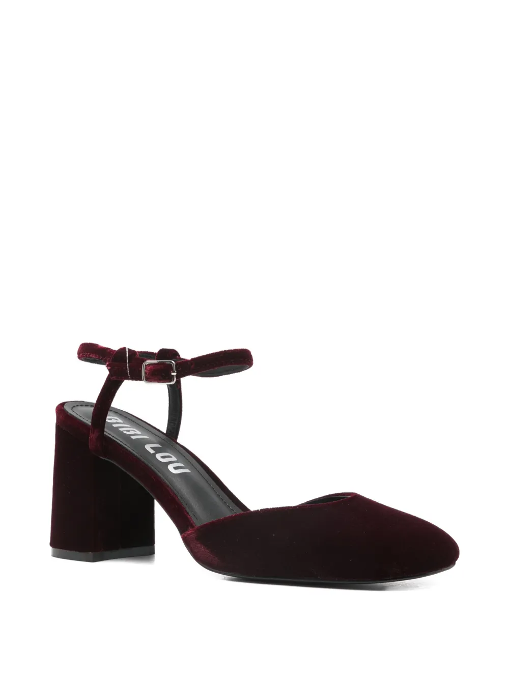 Bibi Lou 80 mm sandalen met enkelbandje en hak Rood