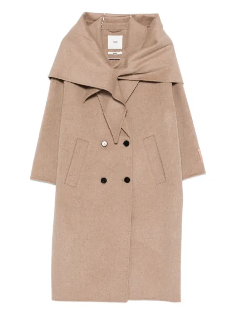 SOLOTRE double-breasted shawl-collar coat