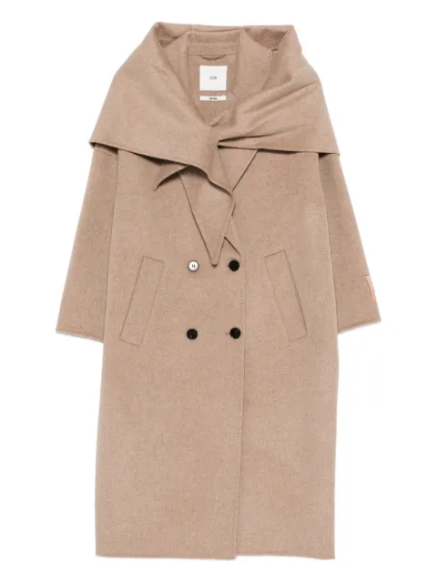 SOLOTRE double-breasted shawl-collar coat